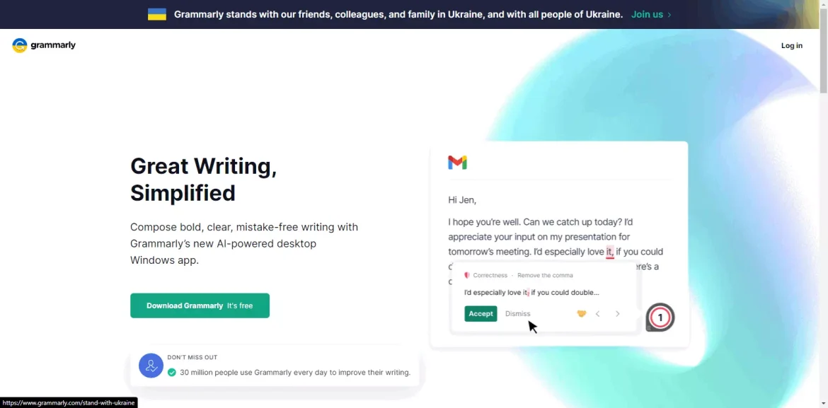 Sebaka sa Grammarly موقع