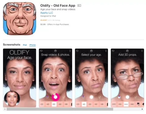 Oldify-OldFaceアプリ