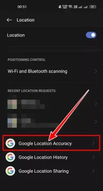 Нажмите на точность сайта от Google