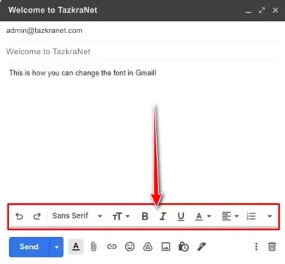 Textformateringsalternativ