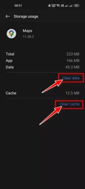 Limpar dados e limpar cache