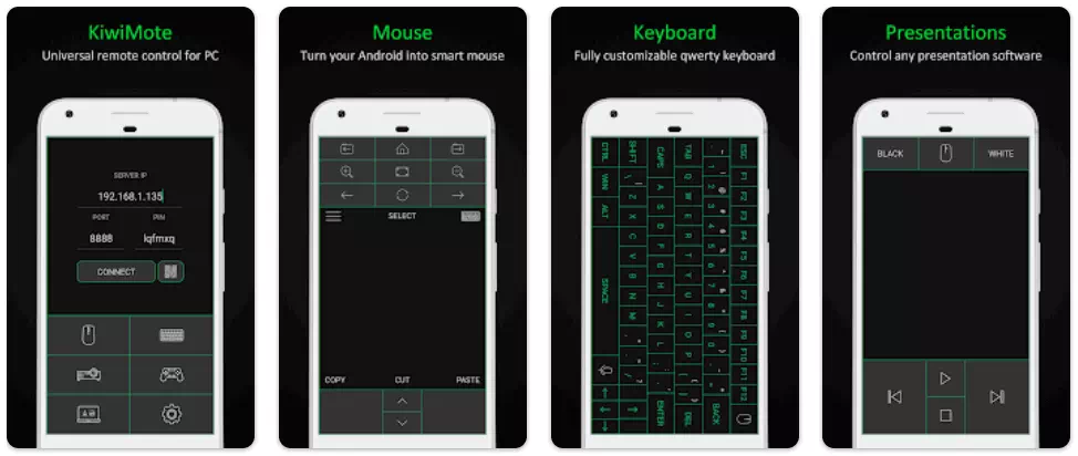 KiwiMote - WiFi Remote Keyboard