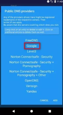 Change Default DNS To Google DNS On Android (Google DNS)