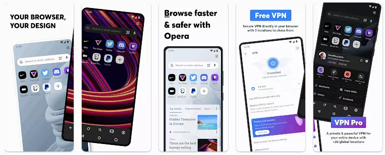 Opera Browser - ໄວ & ສ່ວນຕົວ