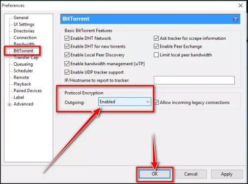 Outgoing Protocol Encryption