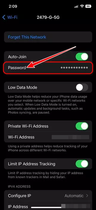 Thepha Iphasiwedi ye-Wi-Fi ku-iOS 16