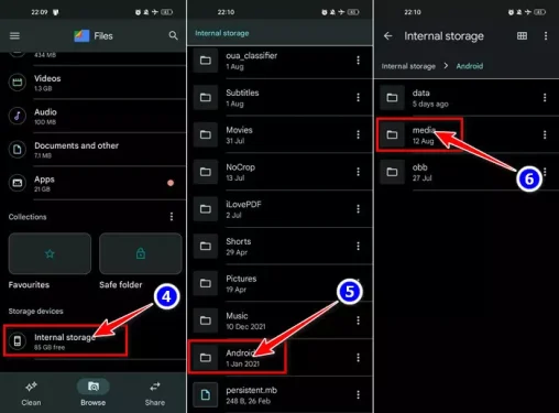 Comment accéder au statut de WhatsApp à partir du gestionnaire de fichiers