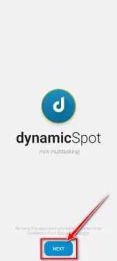 افتح تطبيق DynamicSpot