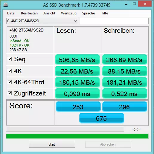 AS SSD Benchmark