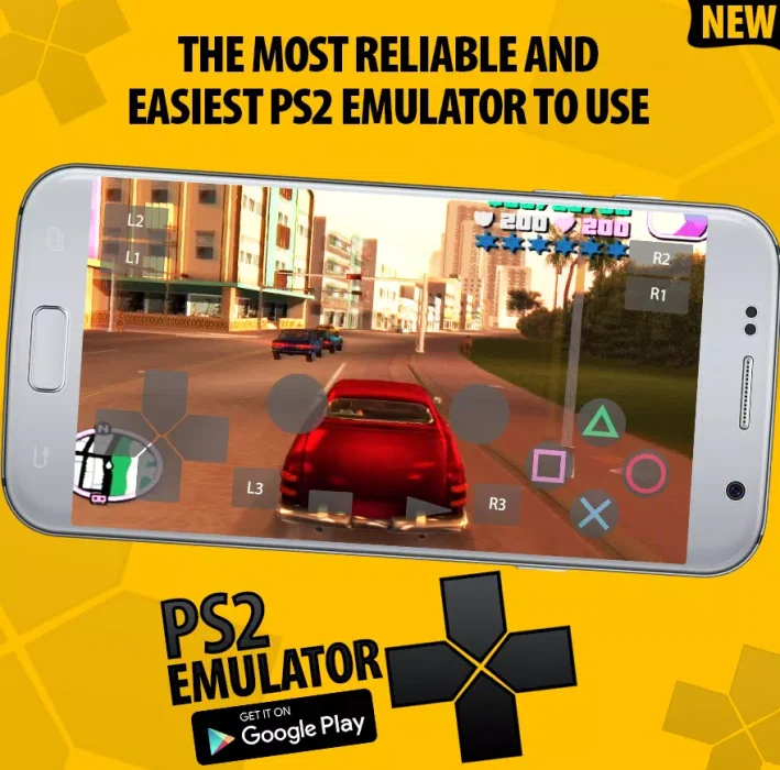 Émulateur PS2 doré pour Android