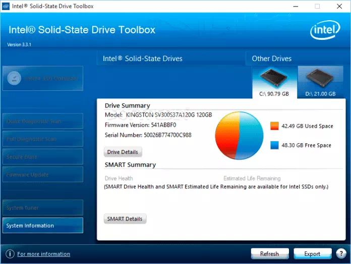 Intel Solid-State Drive Toolbox