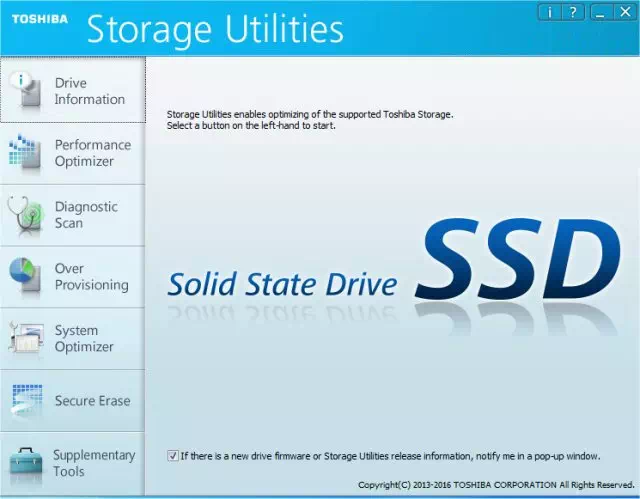 Toshiba Storage Utility