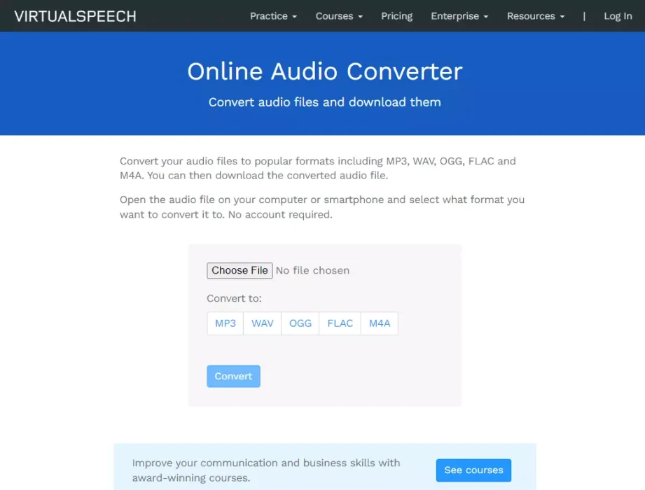 Virtual speech Audio Converter