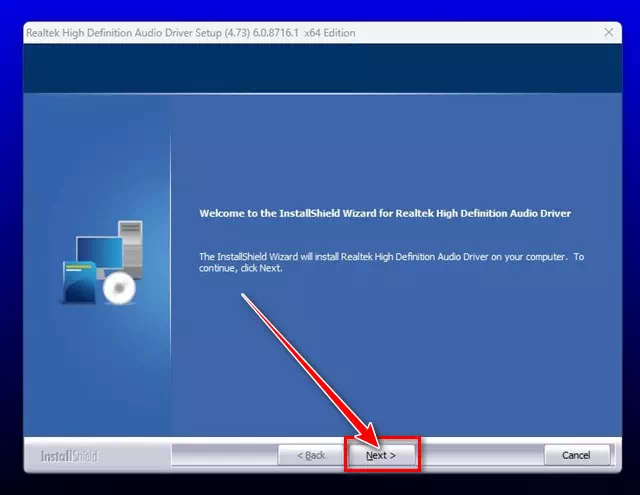 تنصيب برنامج Realtek Audio Driver على نظام Windows