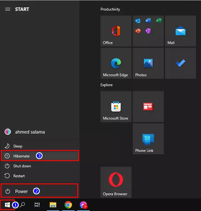 ວິທີການ hibernate ຄອມພິວເຕີ Windows 10