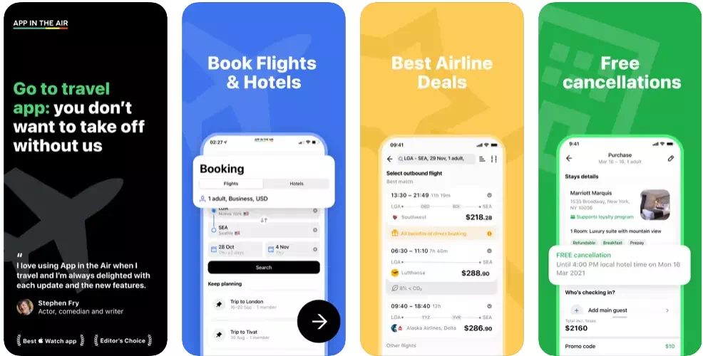 App in the Air - Flight & Hotel