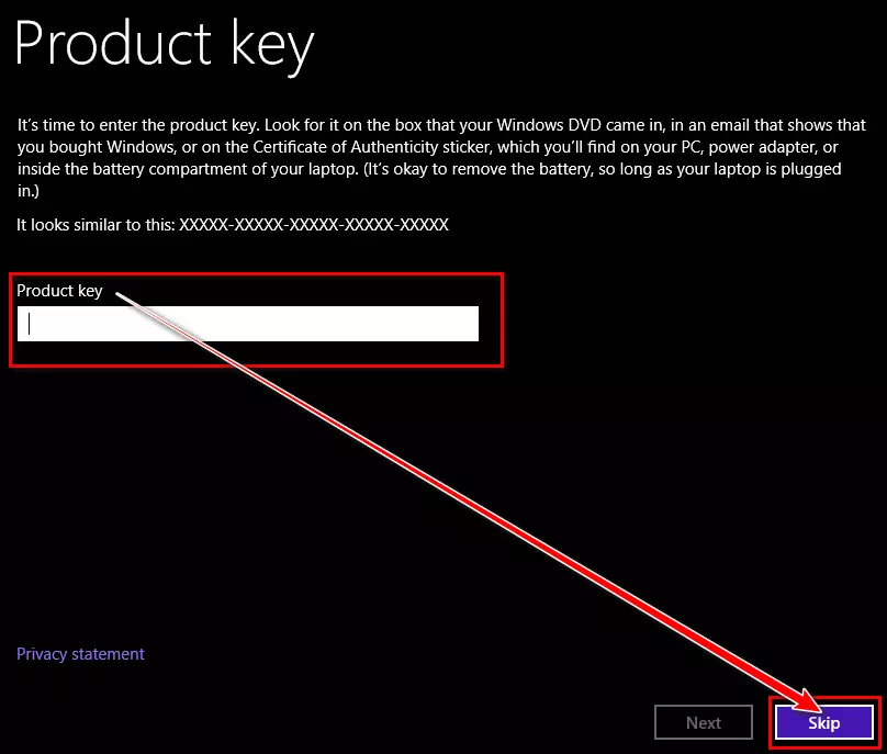 Install Windows 8.1 without a Product Key