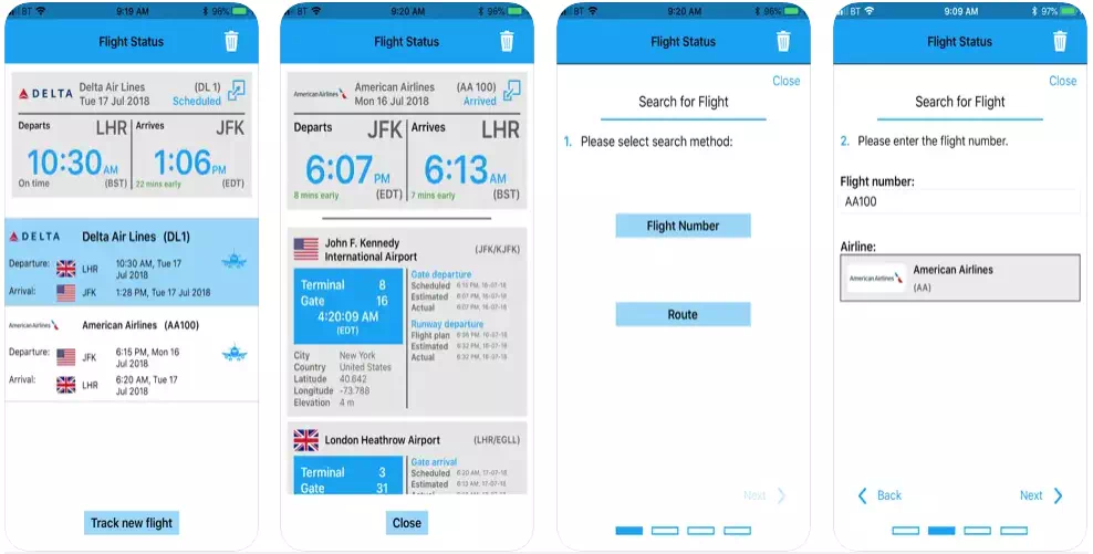 Live Flight Status - Tracker