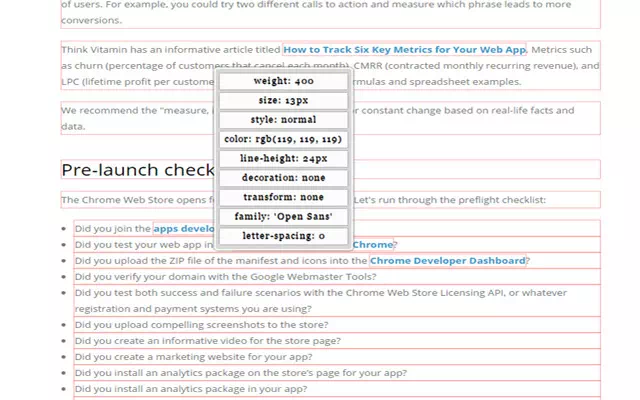 fonts infos