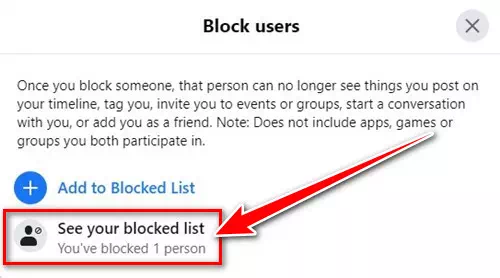 Block users - قائمة المحظورين