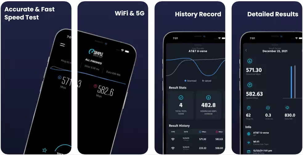 ทดสอบความเร็วอินเทอร์เน็ต - 5G 4G