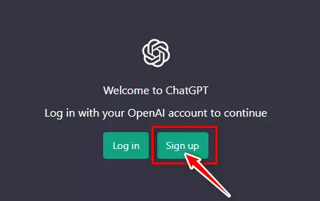 Sign up for Chat GPT
