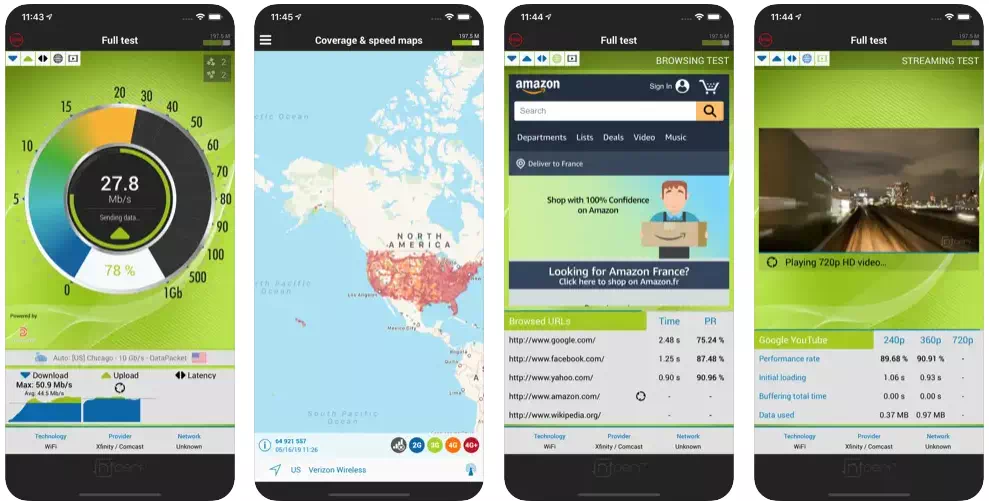 nPerf internet speedtest