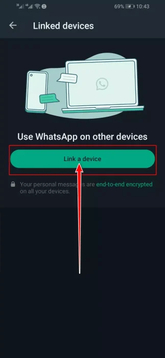 انقر الآن على ربط جهاز