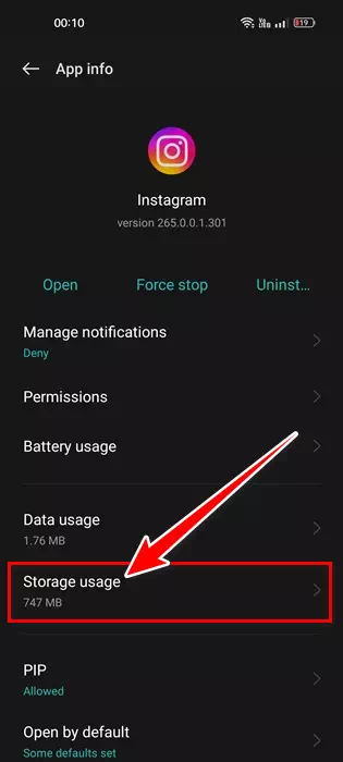 Klickt Storage Usage