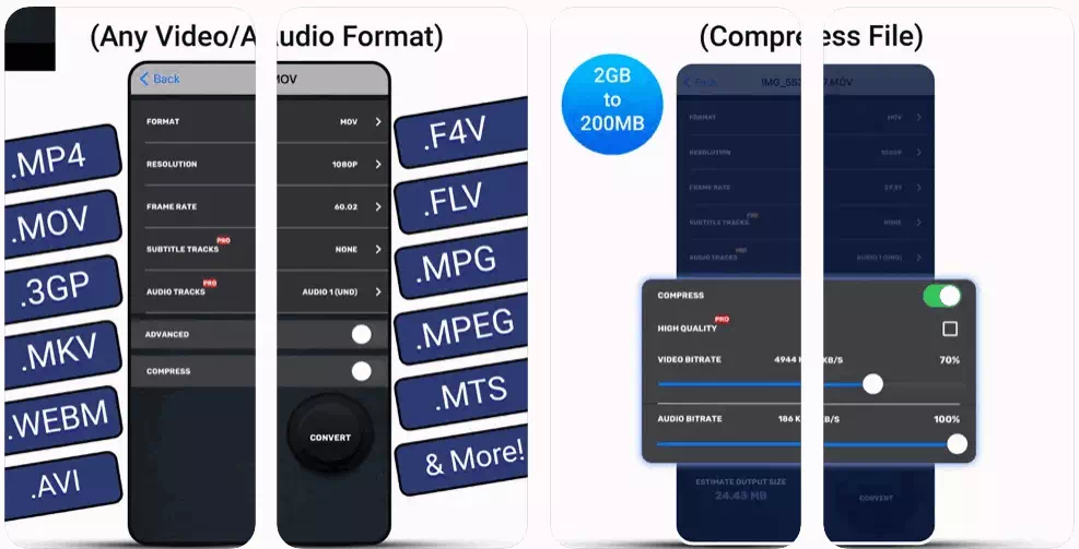 Vhidhiyo Converter uye Compressor