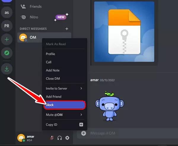 Discord كيفية حظر (Block) شخص ما على Discord