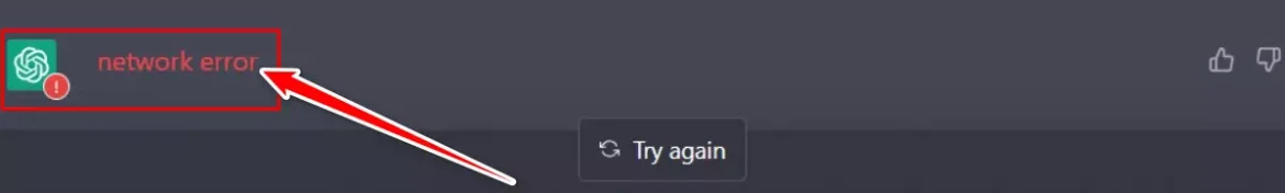 chatgpt network error MSG