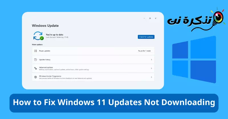كيفية إصلاح مشكلة عدم تنزيل تحديثات ويندوز 11