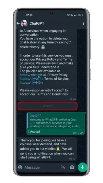 ChatGPT WhatsApp الآن ، يمكنك استخدام AI Chatbot