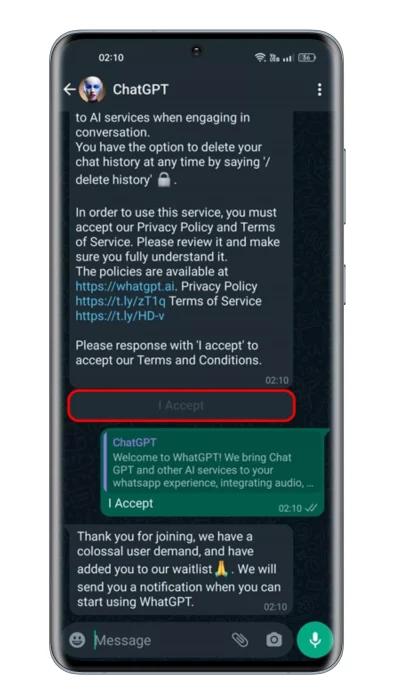 ChatGPT WhatsApp עכשיו, אתה יכול להשתמש ב-AI Chatbot