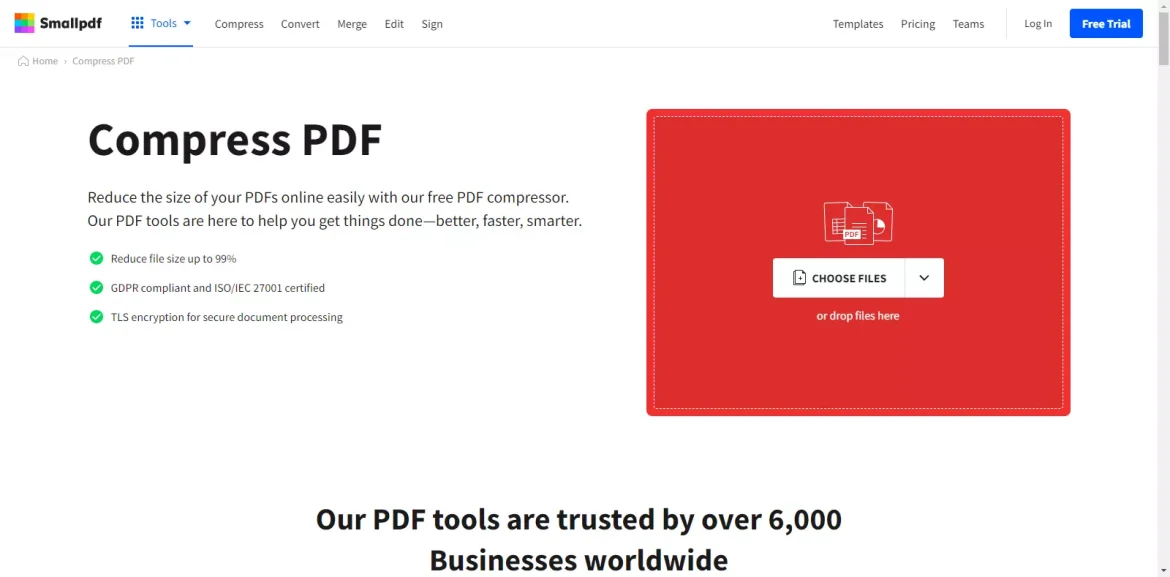 SmallPDF PNG kompressor