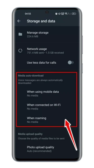 WhatsApp Media auto-download