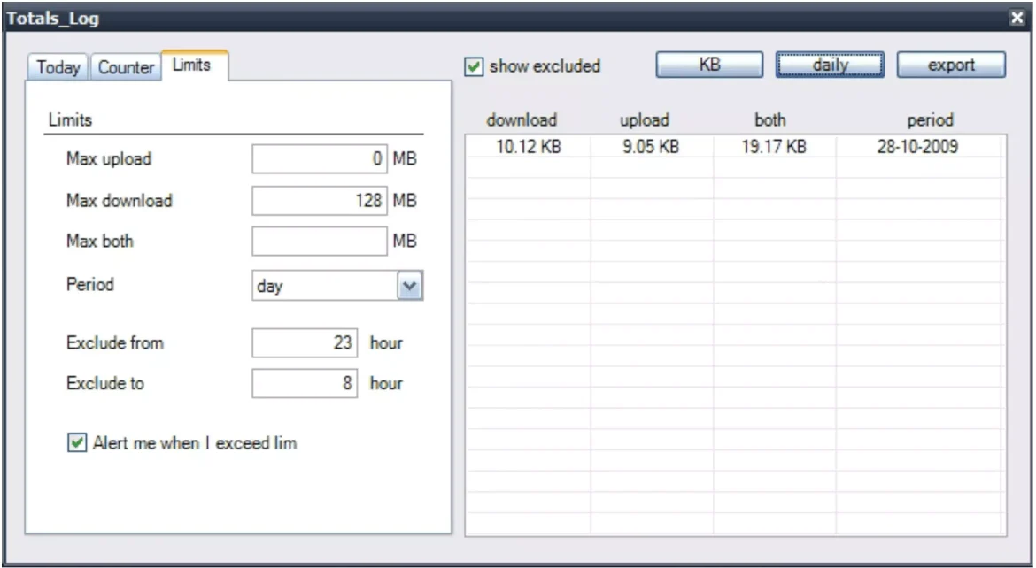 FreeMeter Bandwidth Monitor