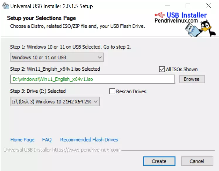 Universal USB Installer