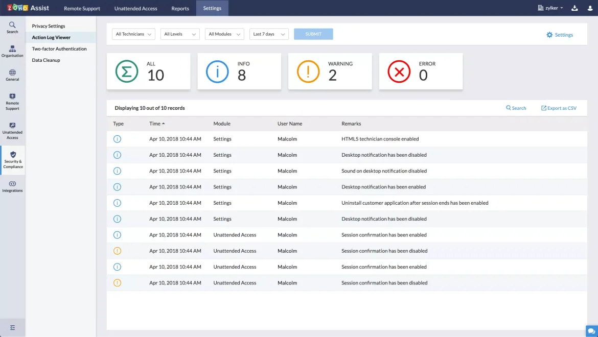 Zoho Assist