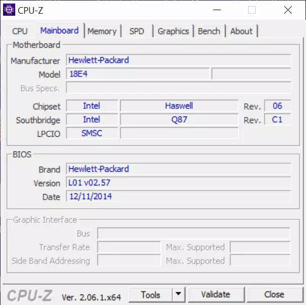 CPU-Z find product and Manufacturer