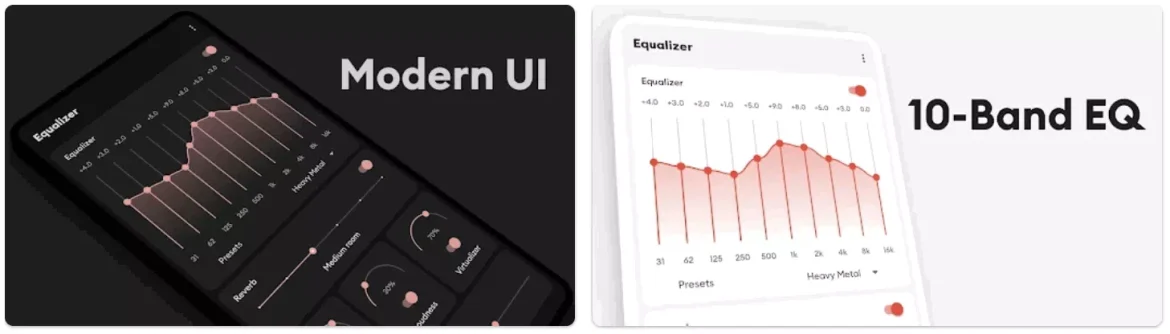 Vlakke equalizer - basversterker