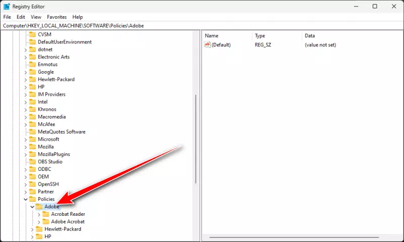 Disable CCXProcess From the Registry Editor