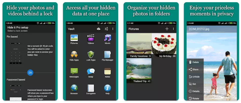 Hide Photos, Video-Hide it Pro