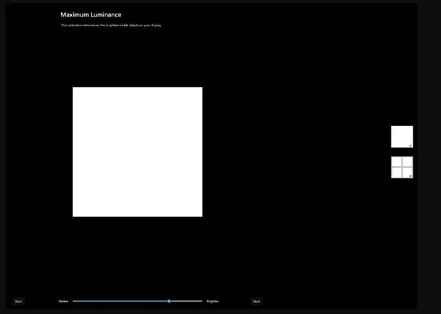 HDR Calibration test patterns