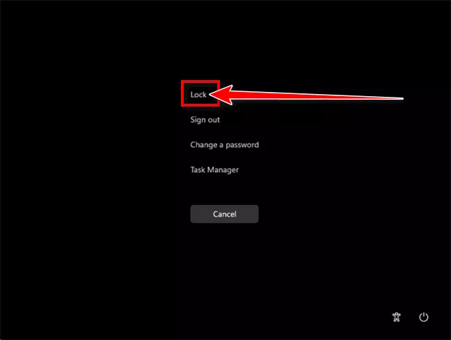 Lock Screen in Windows 11 with Ctrl + Alt + Del