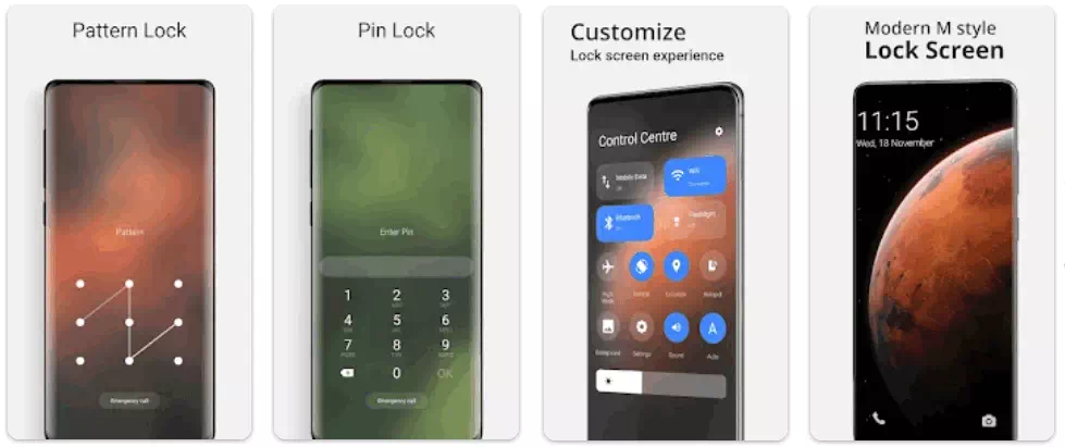 Modern Mi style Lock Screen