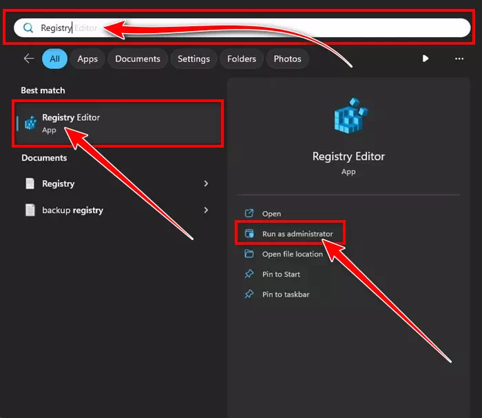 Registry Editor