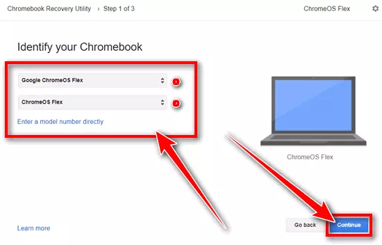 Select ChromeOS Flex