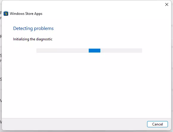 Windows Store Apps troubleshooter